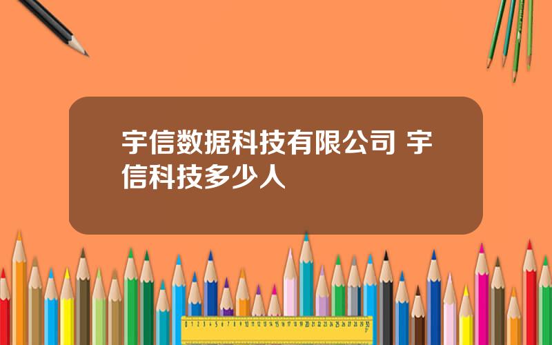 宇信数据科技有限公司 宇信科技多少人